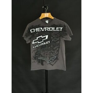 Vintage Faded Grey Charcoal Chevrolet T Shirt Medium Delta Pro Heavyweight